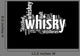 Whisky word collage isolated on black Wall Mural