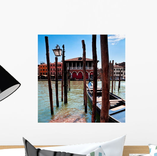 Parking Place for Gondolas in Venice Wall Mural
