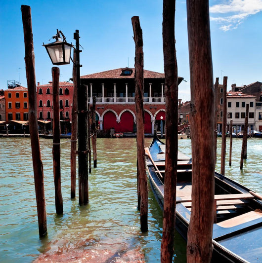 Parking Place for Gondolas in Venice Wall Mural