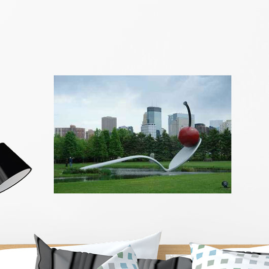 Minneapolis Skyline from Sculpture Wall Decal