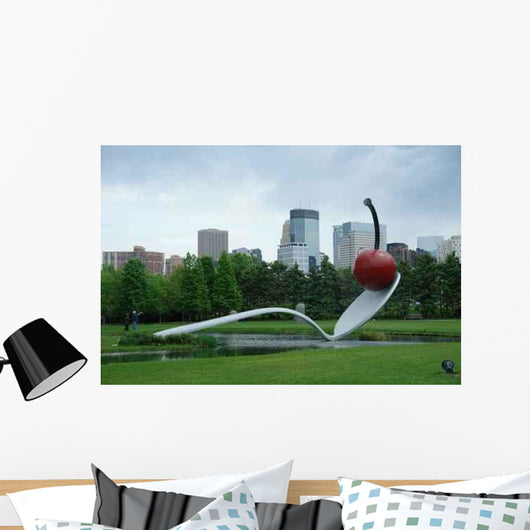 Minneapolis Skyline from Sculpture Wall Decal