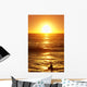 sunset surf Wall Mural