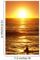 sunset surf Wall Mural