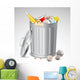Trash Bin Full Garbage