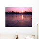 Ice Rink Sunset Wall Decal