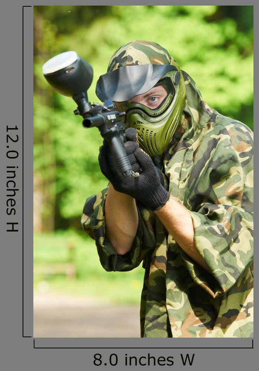 Aiming Paintball Player