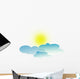 Sun through Clouds Wall Decal