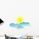Sun through Clouds Wall Decal