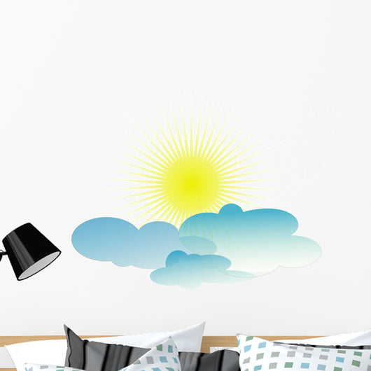 Sun through Clouds Wall Decal