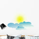 Sun through Clouds Wall Decal