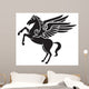 Greek Silhouette Pegasus Wall Decal