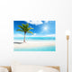 palm on island Wall Mural