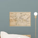 Old Hand Drawn Vintage World Map Wall Mural