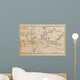 Old Hand Drawn Vintage World Map Wall Mural
