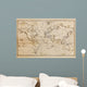 Old Hand Drawn Vintage World Map Wall Mural