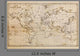 Old Hand Drawn Vintage World Map Wall Mural
