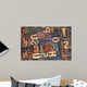 Letterpress Wood Type With Ink Patina Wall Mural