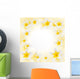 Frangipani Flowers White Background Wall Mural