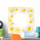 Frangipani Flowers White Background Wall Mural