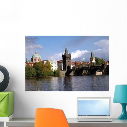 Charles Bridge and Vltava Wall Decal