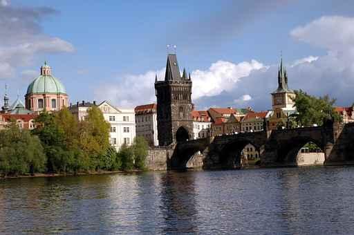 Charles Bridge and Vltava Wall Decal