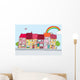 Cheerful Town Wall Decal