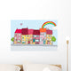 Cheerful Town Wall Decal