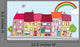Cheerful Town Wall Decal