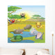 Cute African Safari Animal Wall Decal Design 2