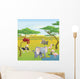Cute African Safari Animal Wall Decal Design 1