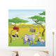 Cute African Safari Animal Wall Decal Design 1