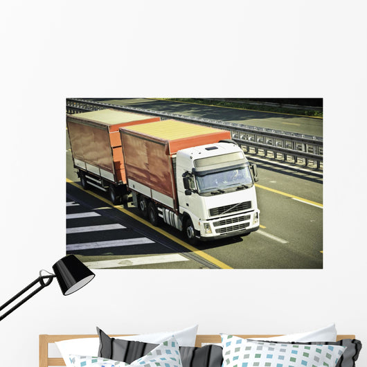 Truck Highway Wall Decal