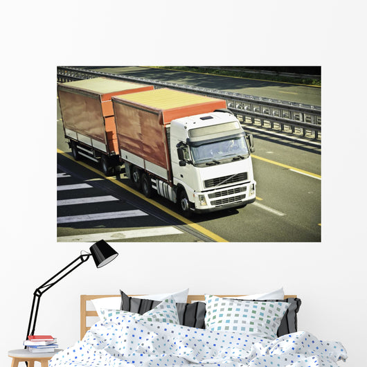 Truck Highway Wall Decal