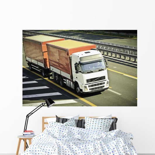 Truck Highway Wall Decal