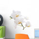 White Orchid Wall Decal Design 1