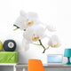 White Orchid Wall Decal Design 1