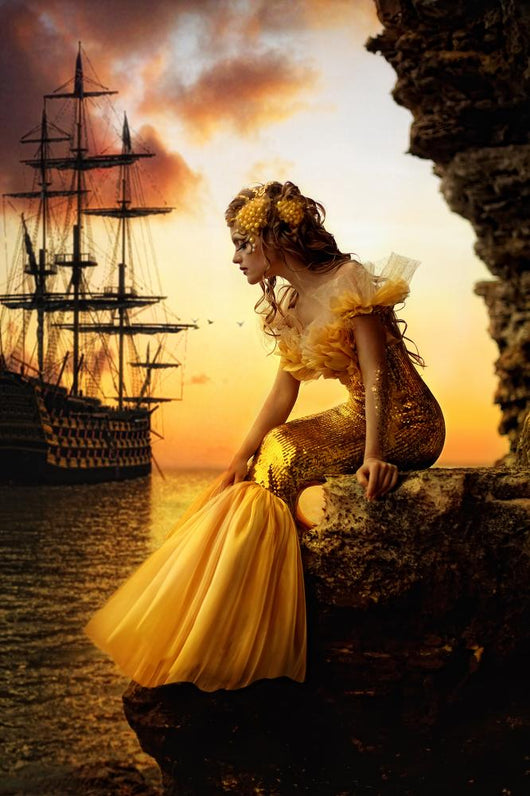 Young Beautiful Girl Image Wall Decal Design 2