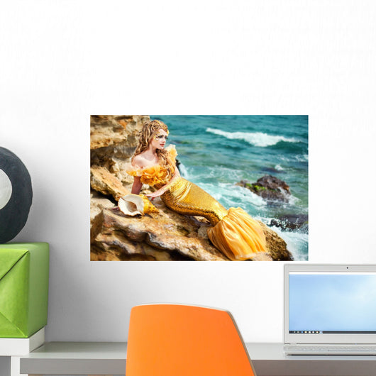 Young Beautiful Girl Image Wall Decal Design 1