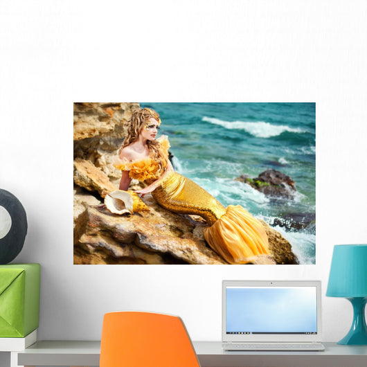 Young Beautiful Girl Image Wall Decal Design 1