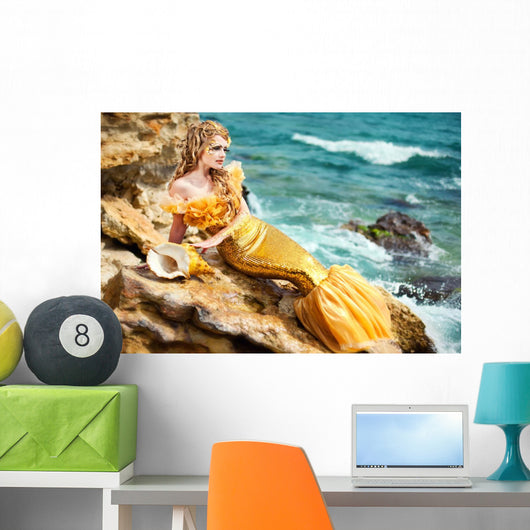 Young Beautiful Girl Image Wall Decal Design 1