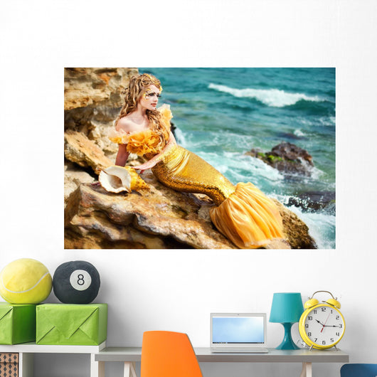 Young Beautiful Girl Image Wall Decal Design 1