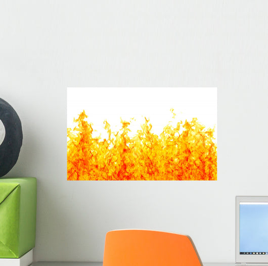 Burning White Wall Decal