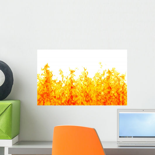 Burning White Wall Decal
