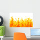 Burning White Wall Decal