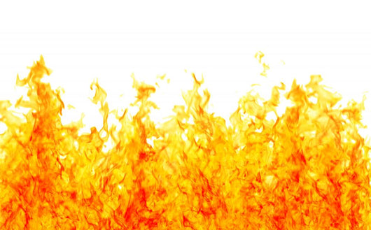 Burning White Wall Decal