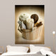 Bucket with Bath Accessories Wall Mural