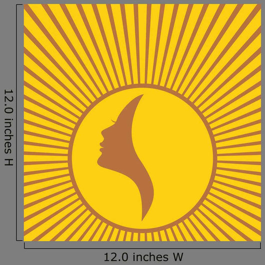 Woman Sun Wall Decal