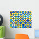 Retro Seamless Square Pattern Wall Decal