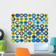 Retro Seamless Square Pattern Wall Decal