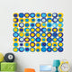 Retro Seamless Square Pattern Wall Decal